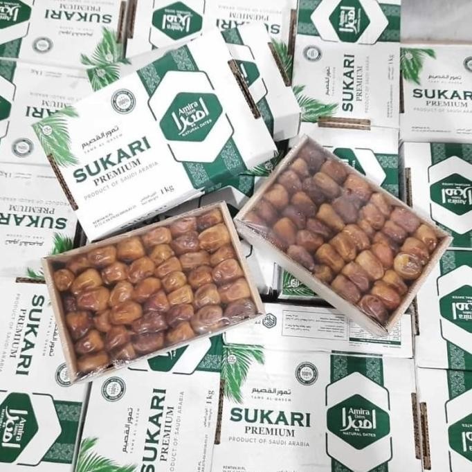 Kurma Sukari Premium Amira 1Kg Sukkari Arab Saudi Kualitas Terbaik Murah | Kualitas Premium