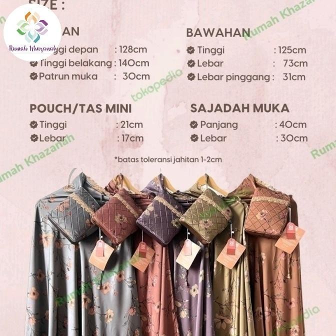 {POY} Mukena Silk Floral Maisara Premium
