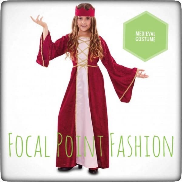 medieval dress/kostum red and white