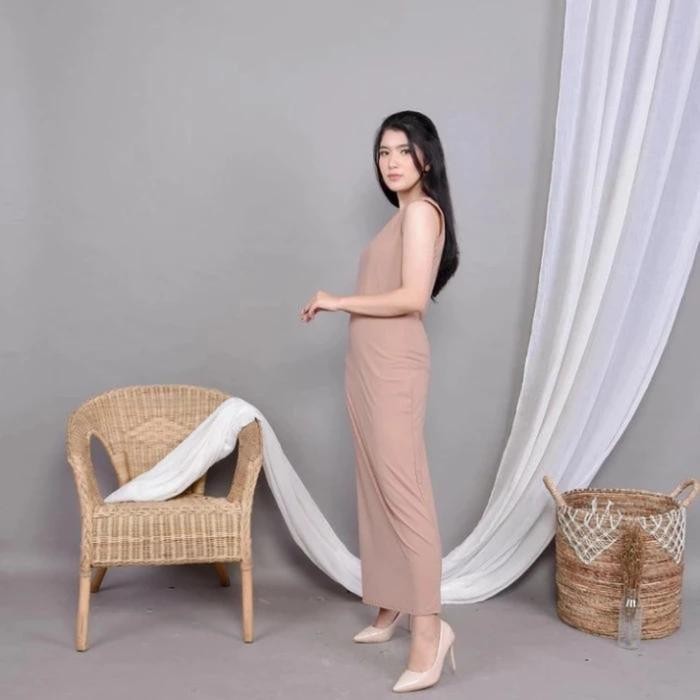 BISA COD - GAMIS TANPA LENGAN INNER LONG DRESS JERSEY DALAMAN BAJU MUSLIM