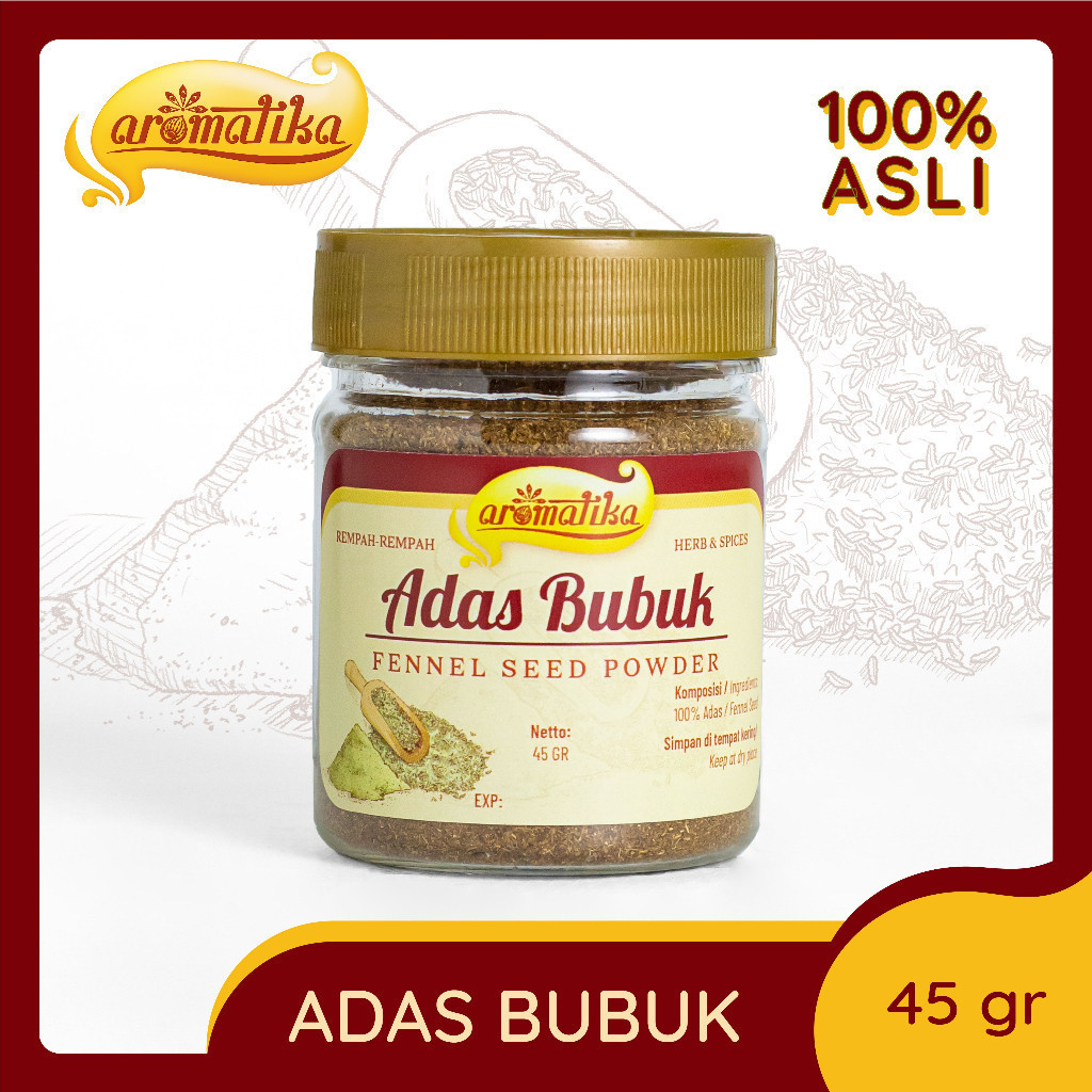 

Adas Bubuk Aromatika (100% asli): Bubuk Adas Wangi dan Gurih untuk aneka Masakan Asia