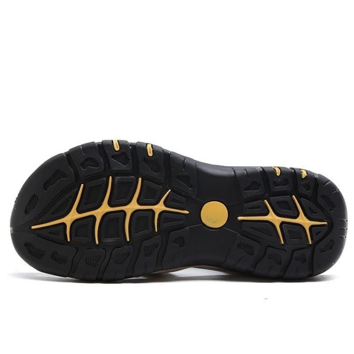 Kr37 Sandal Outdor Pria Kulit Ringan Hiking Sepatu Gunung