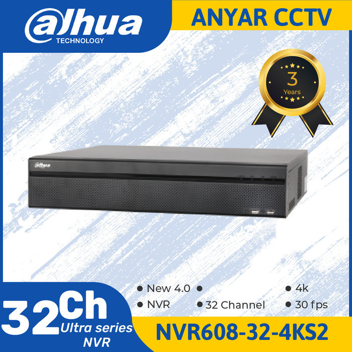 DAHUA NVR608-32-4KS2 / NVR DAHUA 32 CHANNEL SERIES PRO - HIGH END