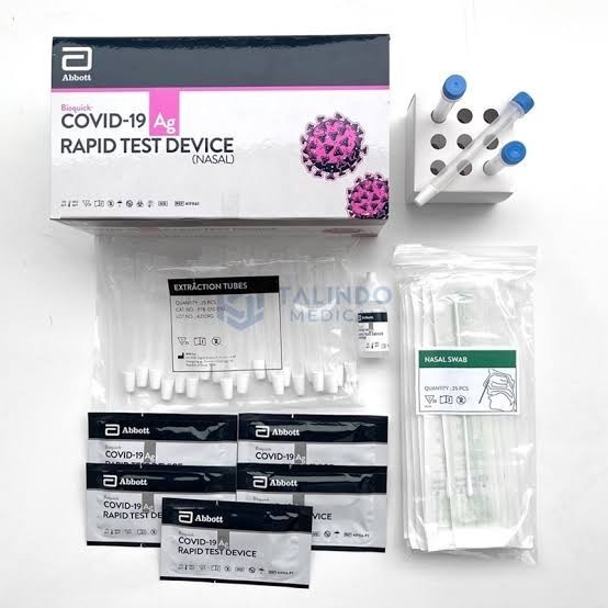 Abbott Nasal Swab Test Antigen 1 Box