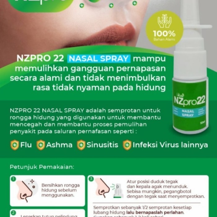 Nz Pro 22 Semprot (Pro 22 Nasal Spray 100% Asli)