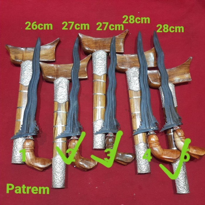 

Ready keris patrem melayu pendok