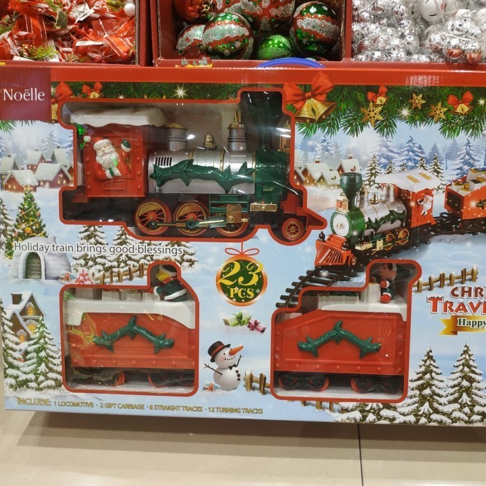 

Ready Noelle CHRISTMAS TRAVEL TRAIN EXTRA BIG Train Set Kado Natal