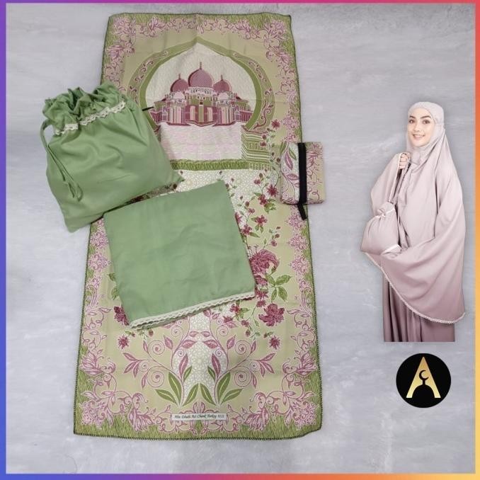 {POY} Full set Sajadah + Mukena Syakila Travel Series Mukenah Dan Sajadah