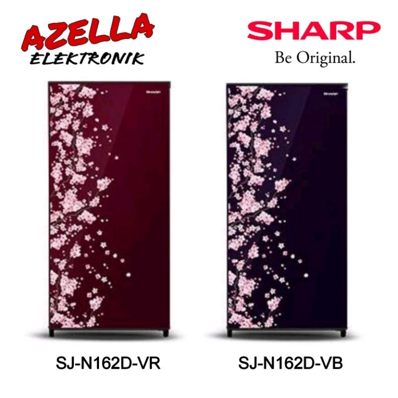 KULKAS SHARP 1 PINTU SJ-N162D-VR / SJ-N162D-VB 128L