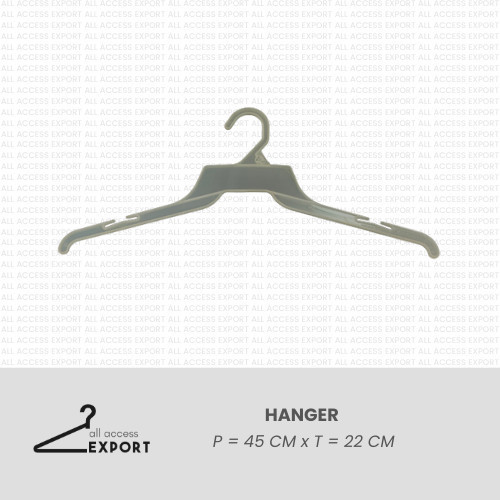 Gantungan Baju / Hanger Plastik - 45 x 22 CM