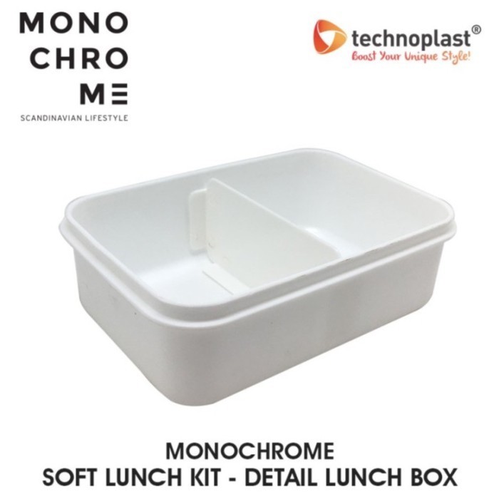 Technoplast Monochrome Soft Lunch Kit Kotak Bekal Makan Lunch Box Set