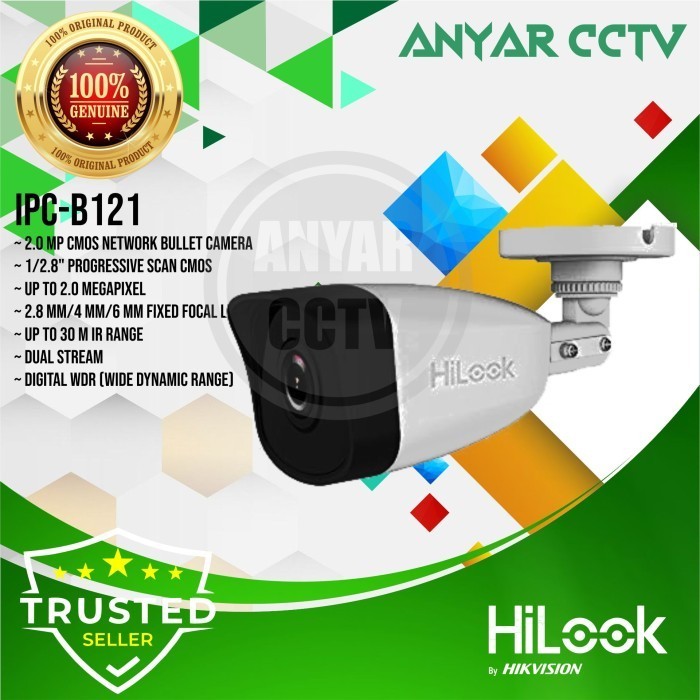 CAMERA CCTV IP OUTDOOR HILOOK IPC-B121 2MP