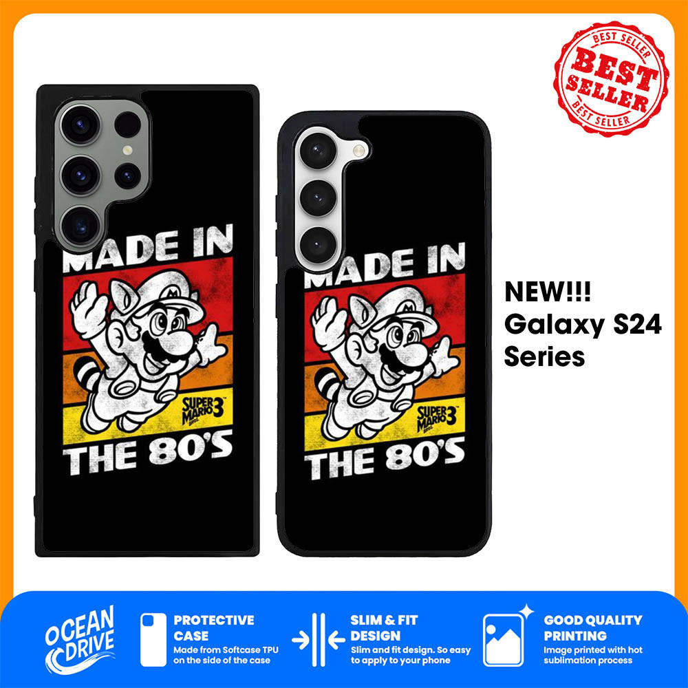 Case Casing Samsung Galaxy S25 S24 S23 S22 S21 Ultra Plus FE 5G Mario Bros Retro YL0978