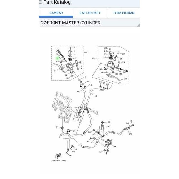 SEAL SIL MASTER REM DEPAN KANAN NMAX N MAX OLD NMAX ORIGINAL YGP