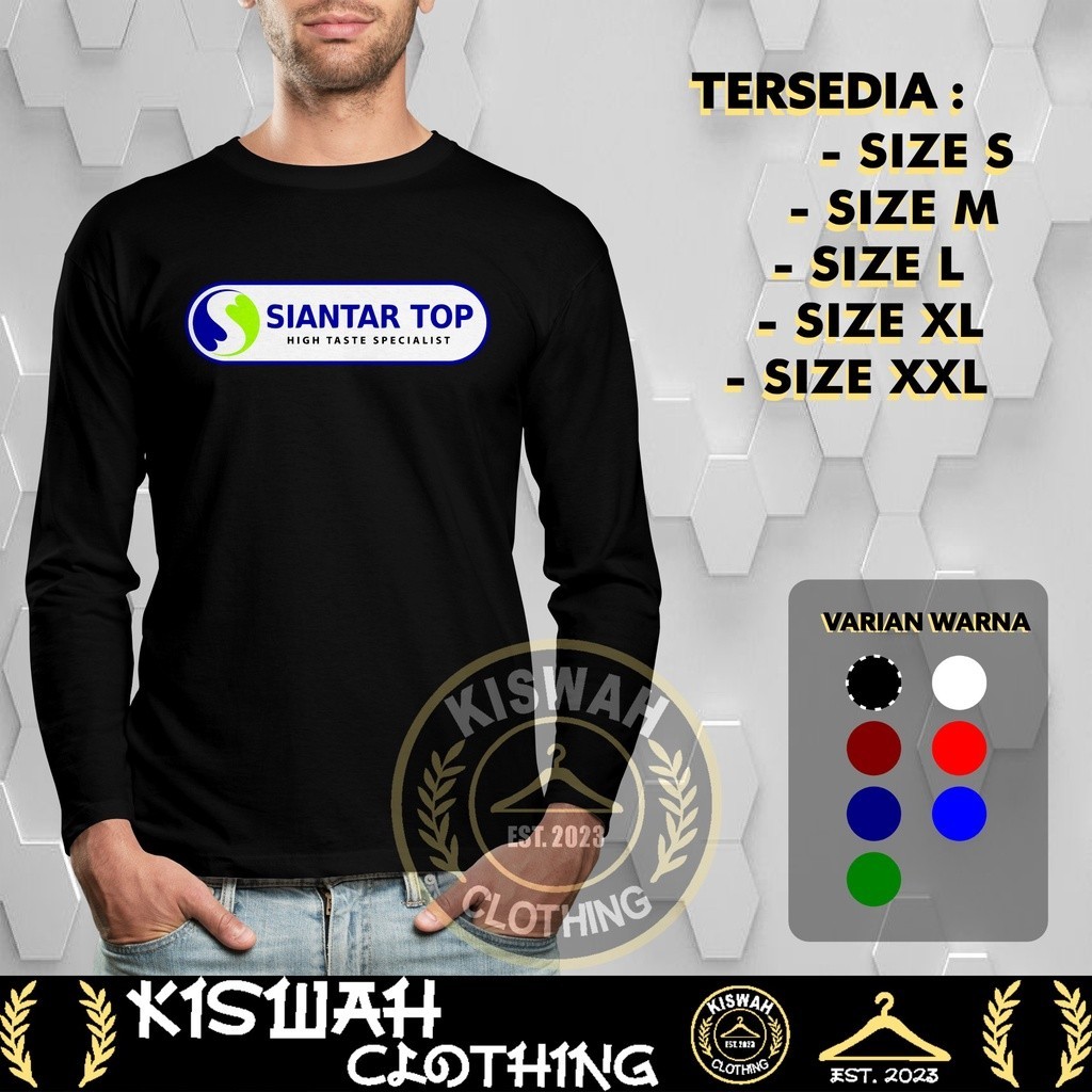 Kaos Tshirt Siantar Top Logo DB Lengan Panjang Baju Perusahaan