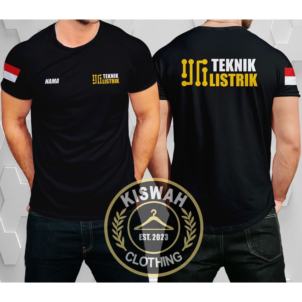 Kaos Tshirt Teknik Listrik Gratis Nama Kamu DB Baju Distro