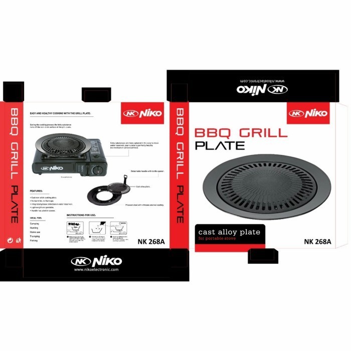 BBQ GRILL PLATE NIKO 268A / ALAT PEMANGGANG SERBAGUNA