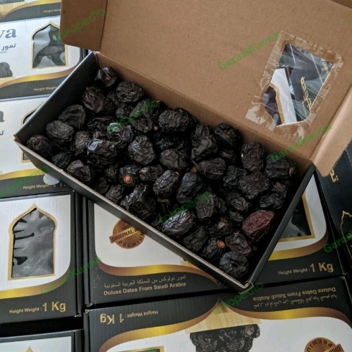 

Kurma - Kurma Ajwa Premium 1Kg Madinah / Kurma Nabi 1Kg