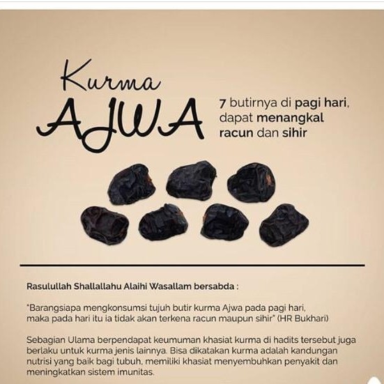 

Kurma - Kurma Ajwa Premium 1Kg Madinah/Kurma Ajwa Original/Kurma Ajwa Terlaris