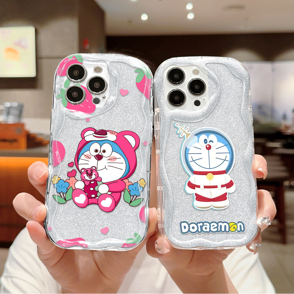 Premium Softcase Custom Case for Vivo Casing HP for Vivo Hardcase compatible with Vivo S1 Y02 Y11 Y15 Y16 Y17 Y19 Y20 Y21 Y22 Y50 Y67 Y71 Motif Doraemon Lotso