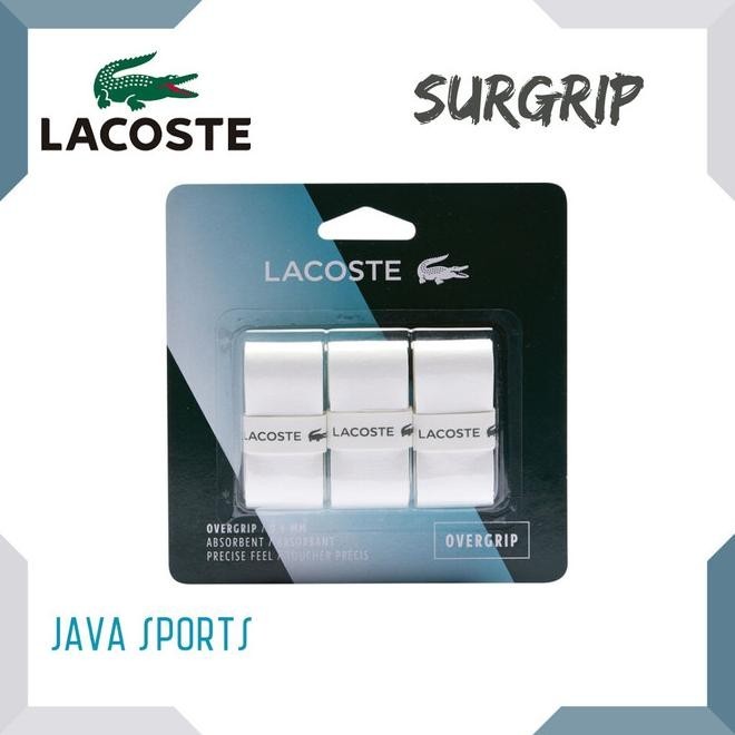 Baru Grip Lapis Tenis Lacoste Surgrip X3 Overgrip Premium Tennis Original