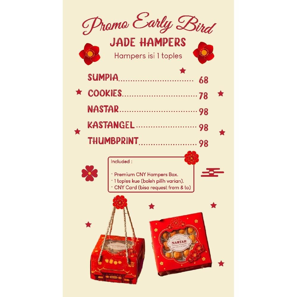 

AQW CNY HAMPERS / CNY IMLEK HAMPERS / IMLEK HAMPERS / CHINESE NEW YEAR HAMPERS / HAMPERS KUE KERING IMLEK / PARCEL IMLEK / CNY PARCEL / HADIAH IMLEK / HAMPERS SINCIA / NASTAR HAMPERS / KUE KERING / NASTAR SINCIA / SUMPIA SINCIA / KUE SINCIA