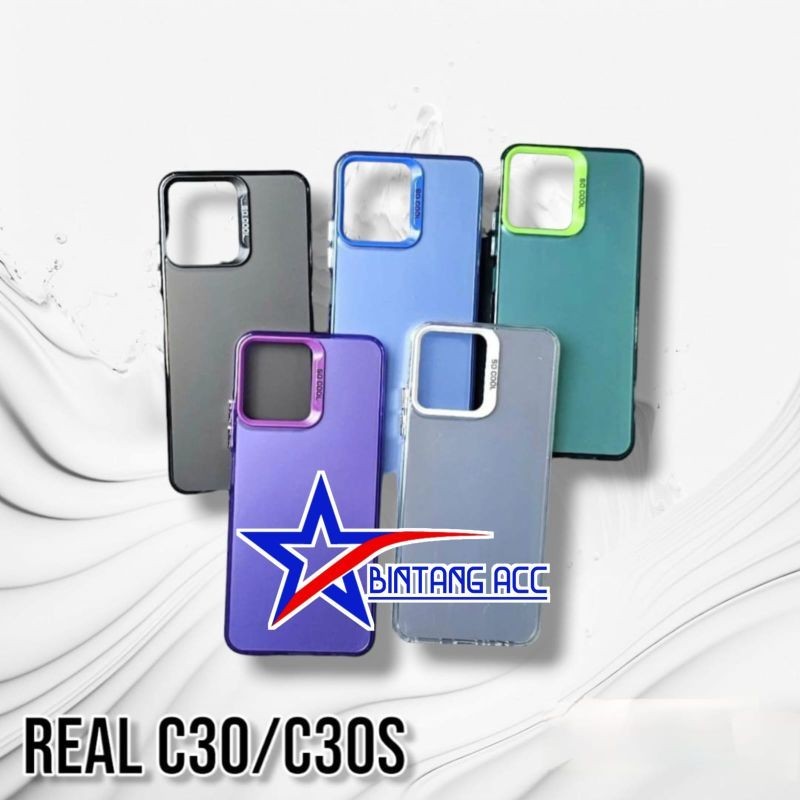 Case Imd Realme C30 C30s Hybrid Plate Hologram Silikon