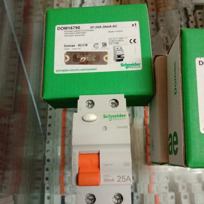 RCCB. DOMAE 2P-25A-30MA-AC