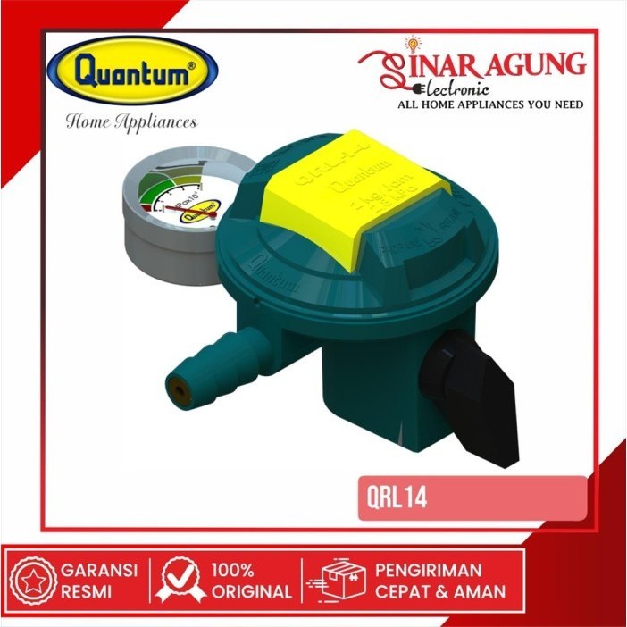REGULATOR GAS QUANTUM QRL-14 / QRL14 / QRL-14 + METERAN 100% ORI