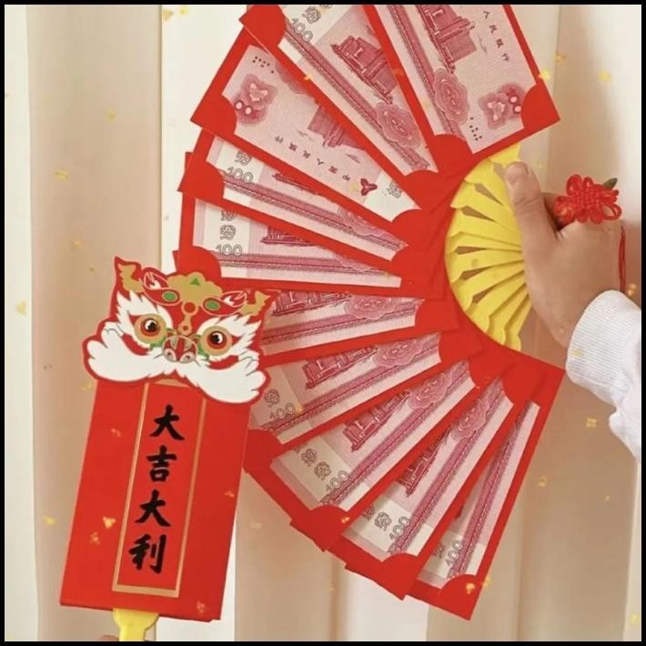 

DISKON 2024 ANGPAO KIPAS IMLEK LIPAT AMPLOP TAHUN BARU CINA HONG BAO 10 SLOT !!