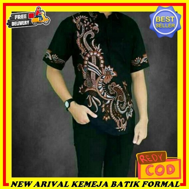 Kemeja Kantor Pria Lengan Panjang Baju Batek Panjnag Priah Modern Kantor Pkaian Kmeja Kondangan Cowo