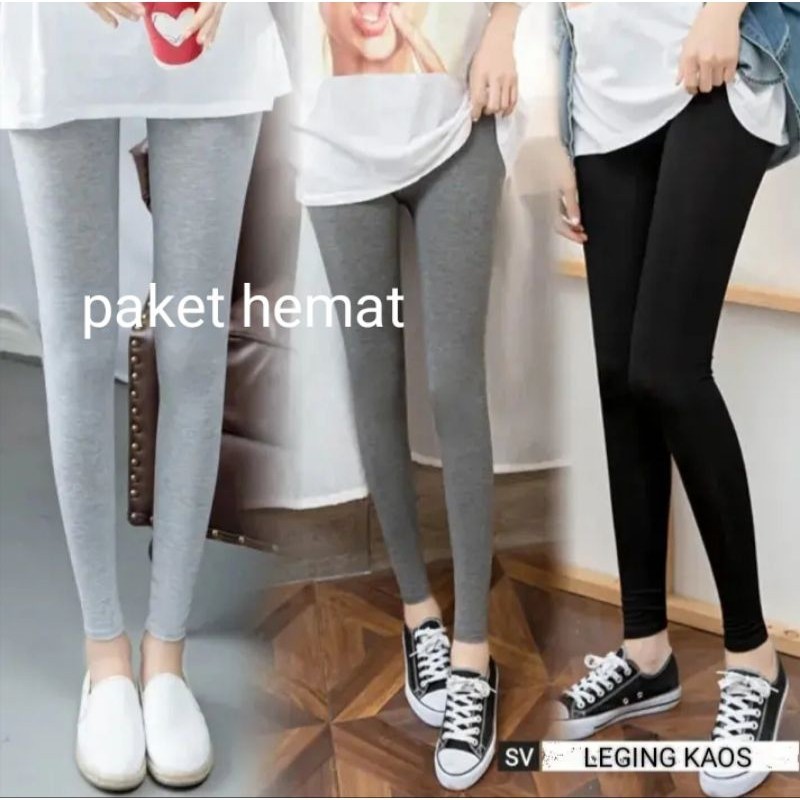 Celana Laging Wanita Paket Hemat Tiga Pcs Laging Kaos Wanita 40Ribuan/Laging Kaos Rayon