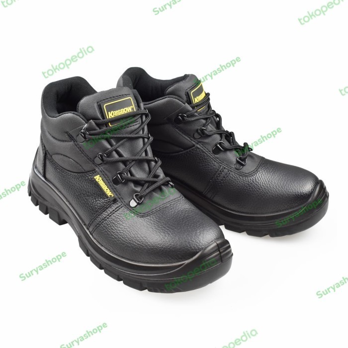 Sepatu safety Krisbow Maxi 6 inch -Hitam