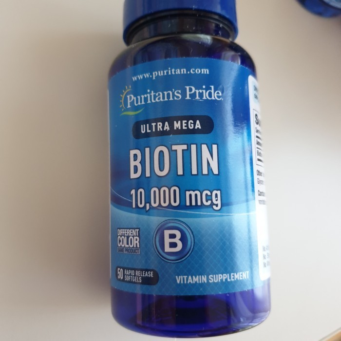 MUST HAVE PURITAN BIOTIN 10000 MCG 50 SOFTGELS TERBARU