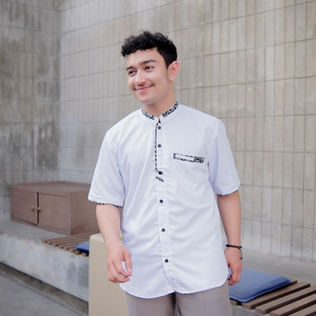 Baju Koko Dewasa Terbaru 2024 Kemko Pendek Couple Ayah Remaja Muslim Jumbo Turki Atasan Cowok Rabban