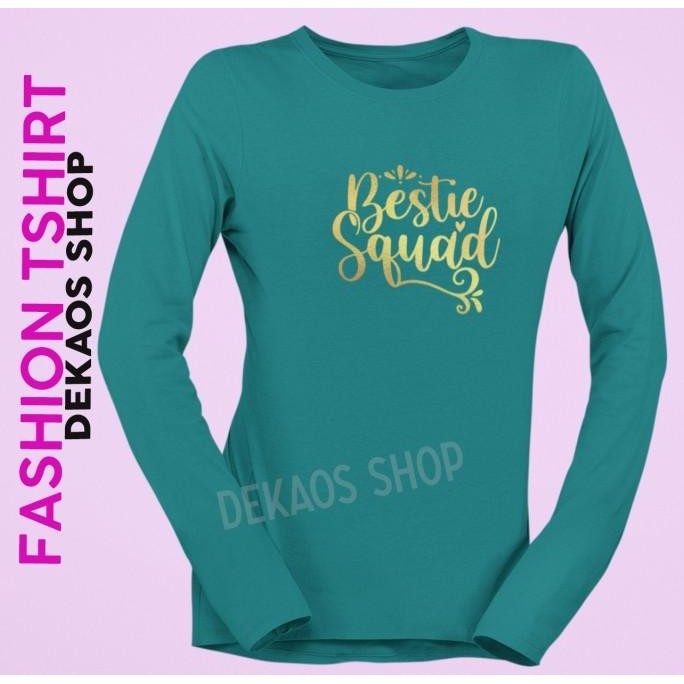 Hot - KAOS ZUMBA LENGAN PANJANG WANITA / KAOS LENGAN PANJANG / 1140LO - Hijau army, S .,