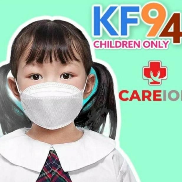 Flash Sale masker kf94 rainbow careion anak 20 pcs - Kids Abu