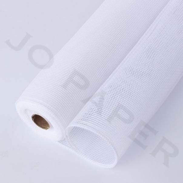 

Trendy Flower Wrapping Paper Polynet / Mesh Roll Korea / Kertas Bunga - Grey ~