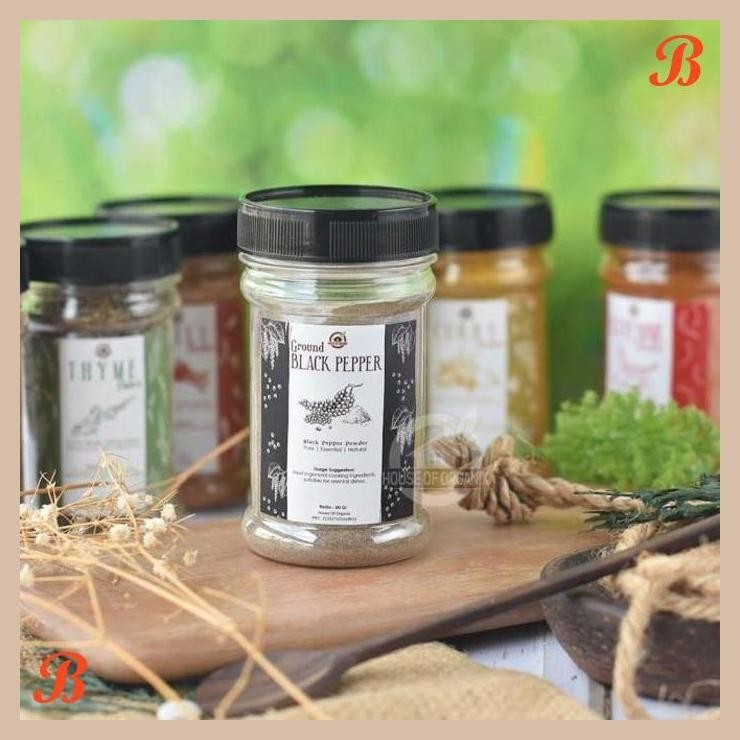 

| HOF | HOUSE OF ORGANIX GROUND BLACK PEPPER ( LADA HITAM HALUS ) 60 GR