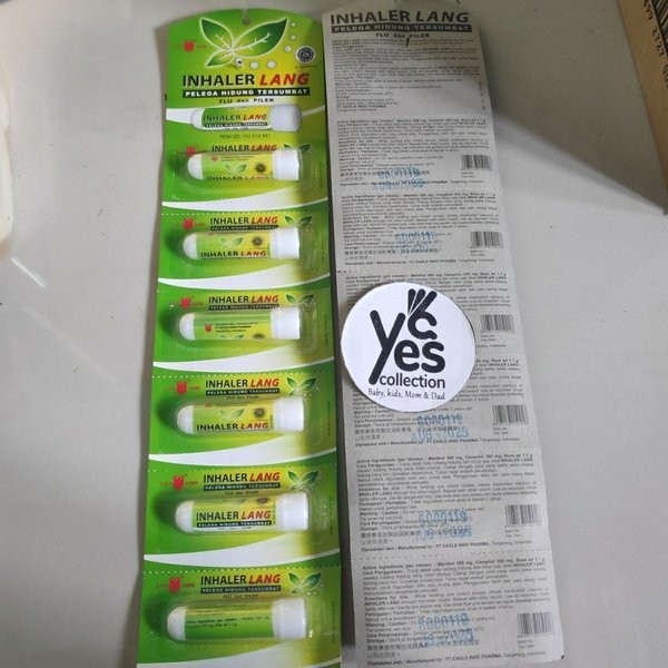 Inhaler Lang Caplang inheler cap in heler helar haler Pelega Hidung Tersumbat Flu Pilek obat