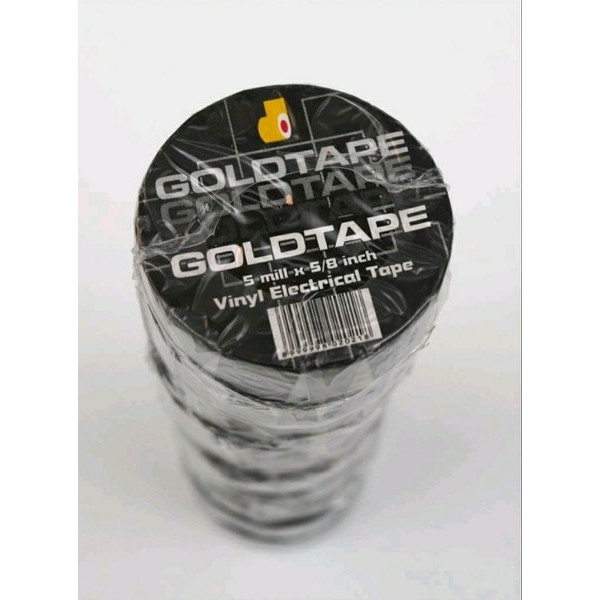 

Isolasi / Solatip / Selotip Listrik Hitam GoldTape Kecil Solasi Lakban