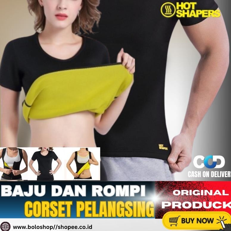 Murah Baju Pelangsing Korset Pembakar Lemak Baju Sport Cloth Hot Shapers Suit Full Underwear / Korse
