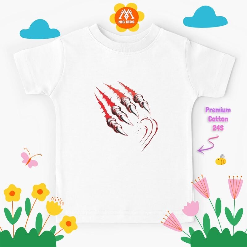 Baju Kaos Anak Logo beast, fanny beast Tiger fanny 478