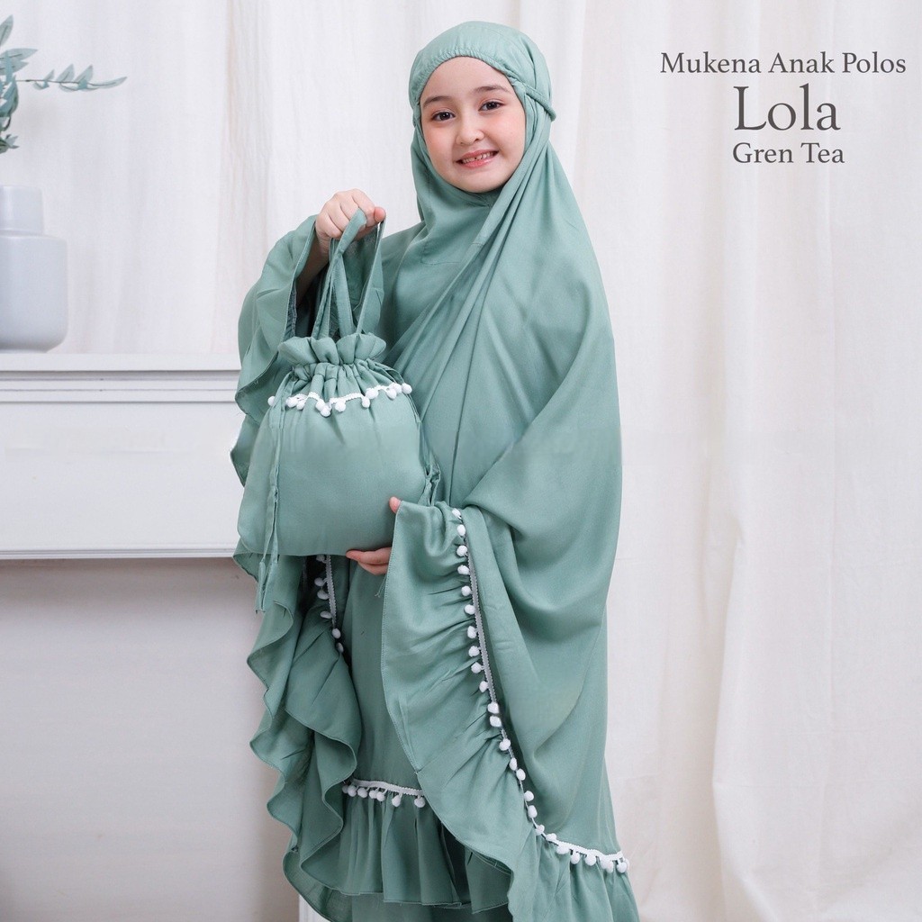 Mukena Anak Perempuan Crinkle Tanggung Usia 7 8 9 10 Th 2 3 4 5 6 Tahun (New) Terbaru 2024 Lucu Crin