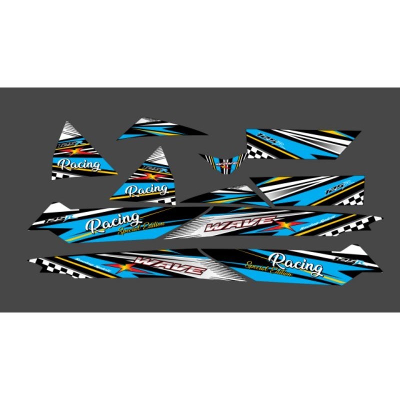 Striping Stiker list Supra x 125 old Thailand Wave Racing Konsep
