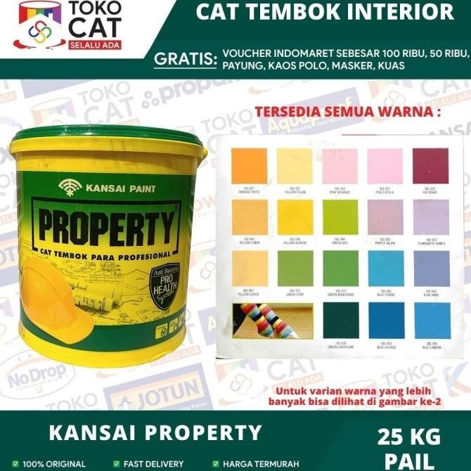 Cat Tembok Interior Property By Kansai Paint (25 Kg) Bisa Request Wrna Kualitas Premium