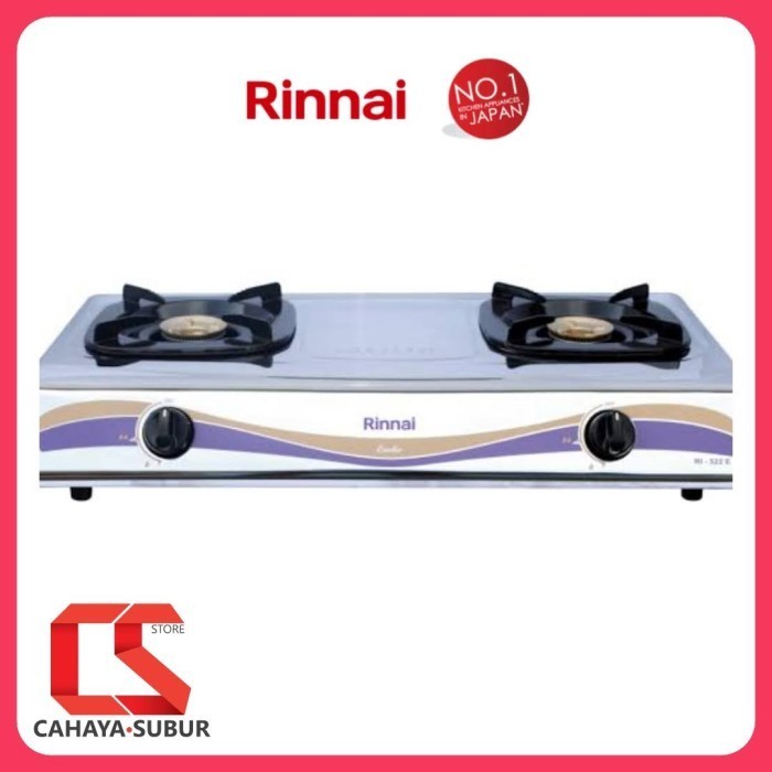 Rinnai Kompor 2 Tungku Rinnai Stainless Ri 522 E Rinnai 522E
