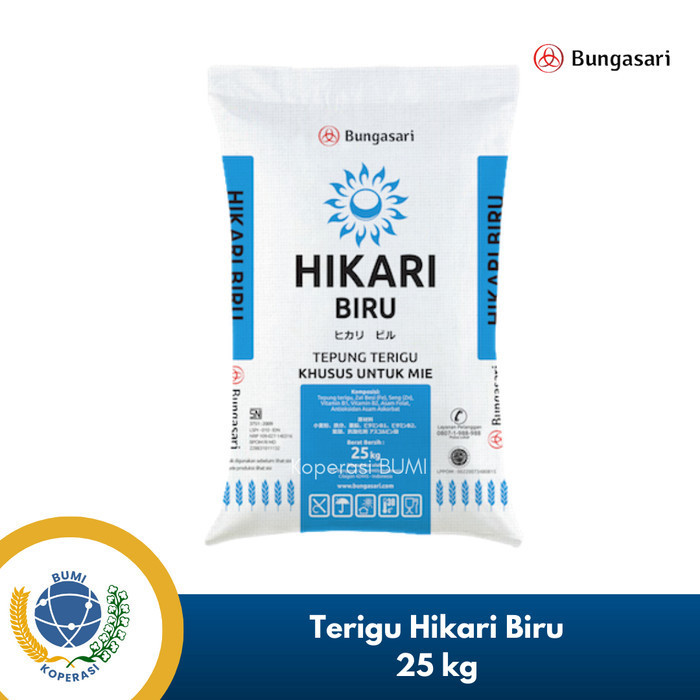 

Bettifer Tepung Terigu Bungasari Hikari Biru 25 Kg