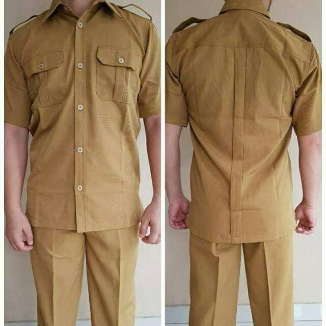 Diskon Seragam Pns Seragam Pemda Pria Khaki Muda Baju Guru