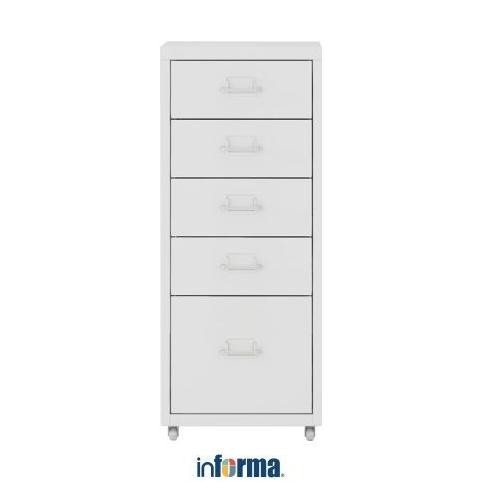 

New Informa Nord Filing Cabinet Metal 5 Tingkat - Putih Stok Terbatas